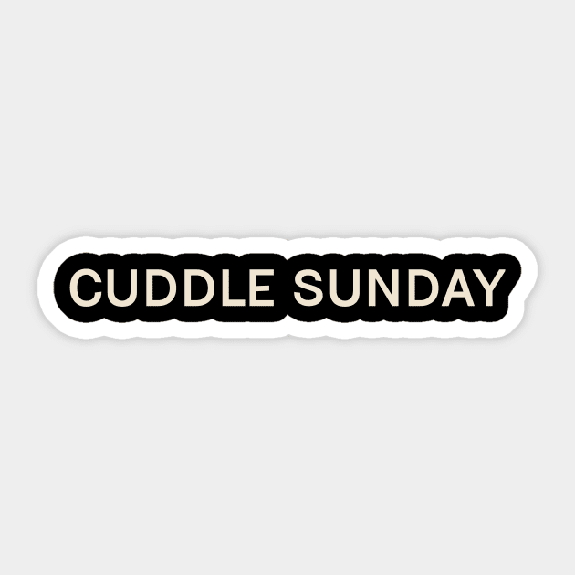 Cuddle Sunday On This Day Perfect Day Sticker by TV Dinners